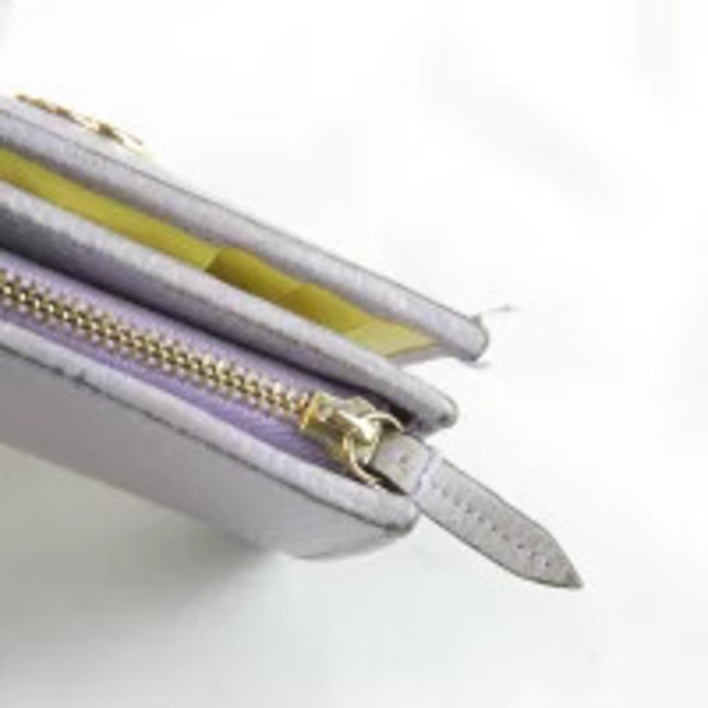 GUCCI Bi fold Wallet Leather Purple - Picture 9 of 9